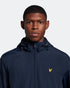 Lyle Scott Branded Navy Blue Hooded Short Lightweight Jacket